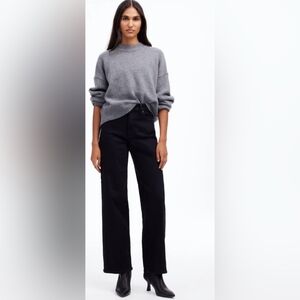 Madewell Petite Perfect Vintage Wide-leg Jeans Black 26P
